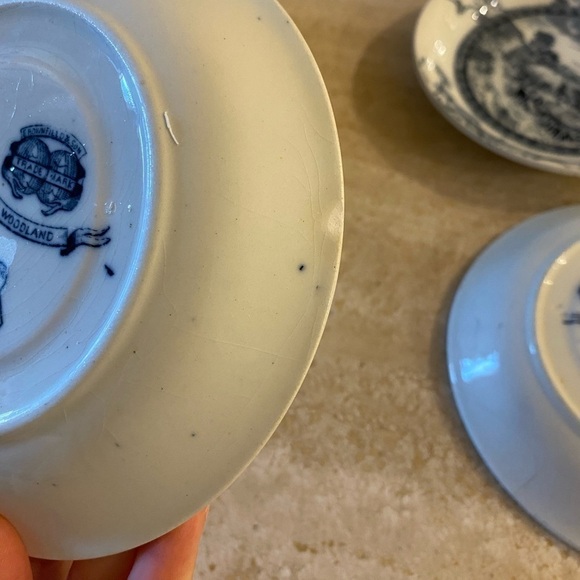 Brownfield & Son Trademark Woodland Vintage No 14058 Vintage Porcelain Tea Plate - Picture 6 of 10